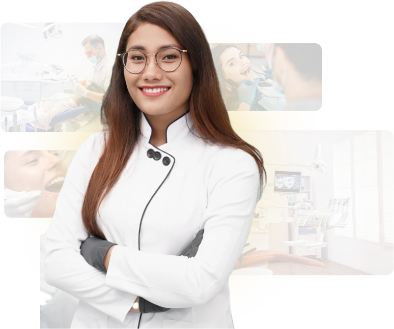 Dra. Alice Vieira olhando e sorrindo